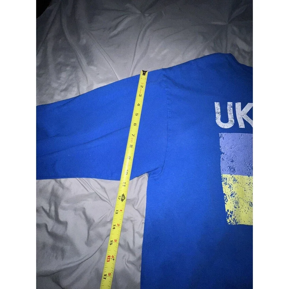 Ukraine Flag Jersey Design Unisex Crewneck Sweatshirt 2XL Pre-Owned VGC - Picture 8 of 12